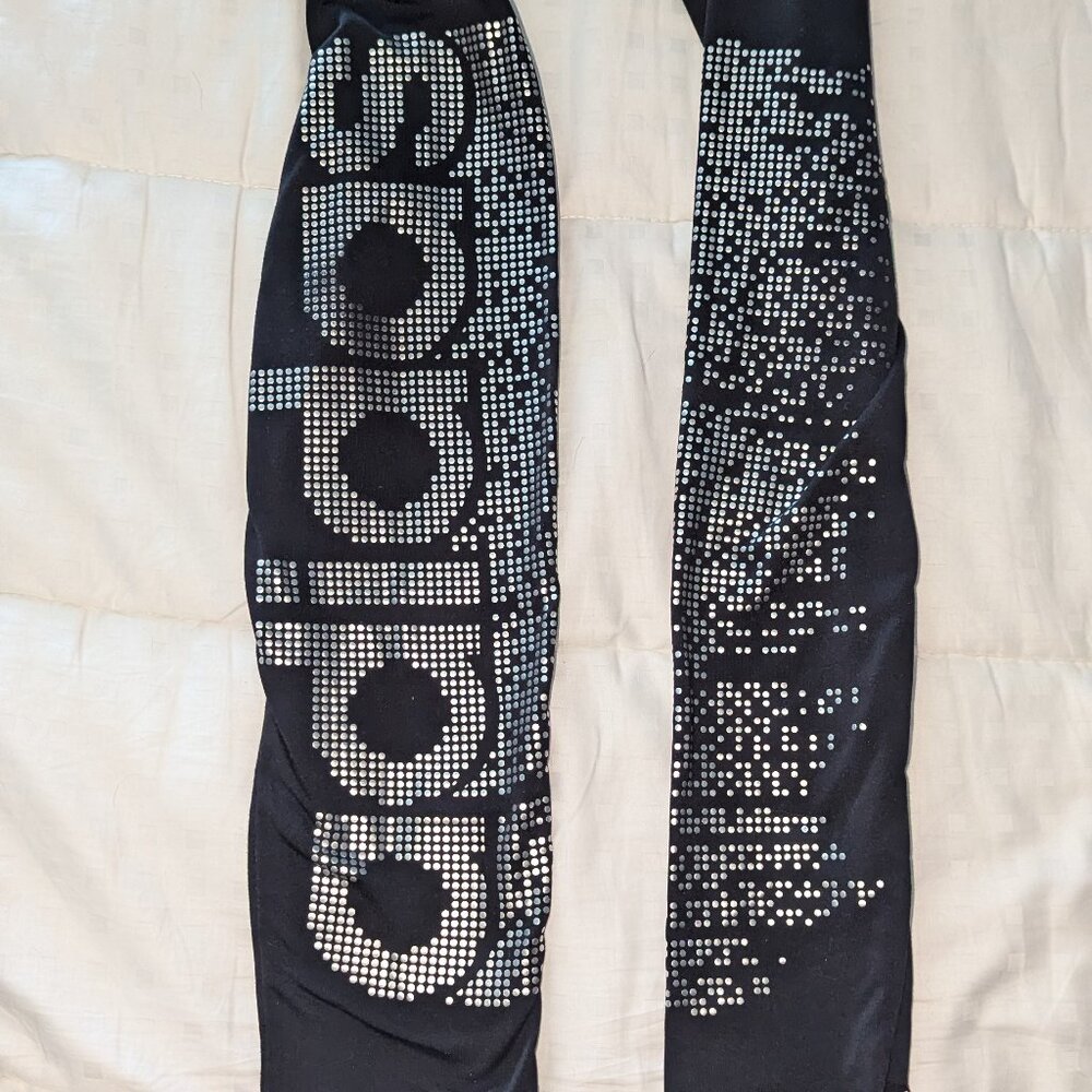 Adidas Long Black Pants - Girls Medium 10/12